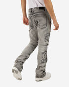 Heavy Rip  Repair Denim Twill Pants
