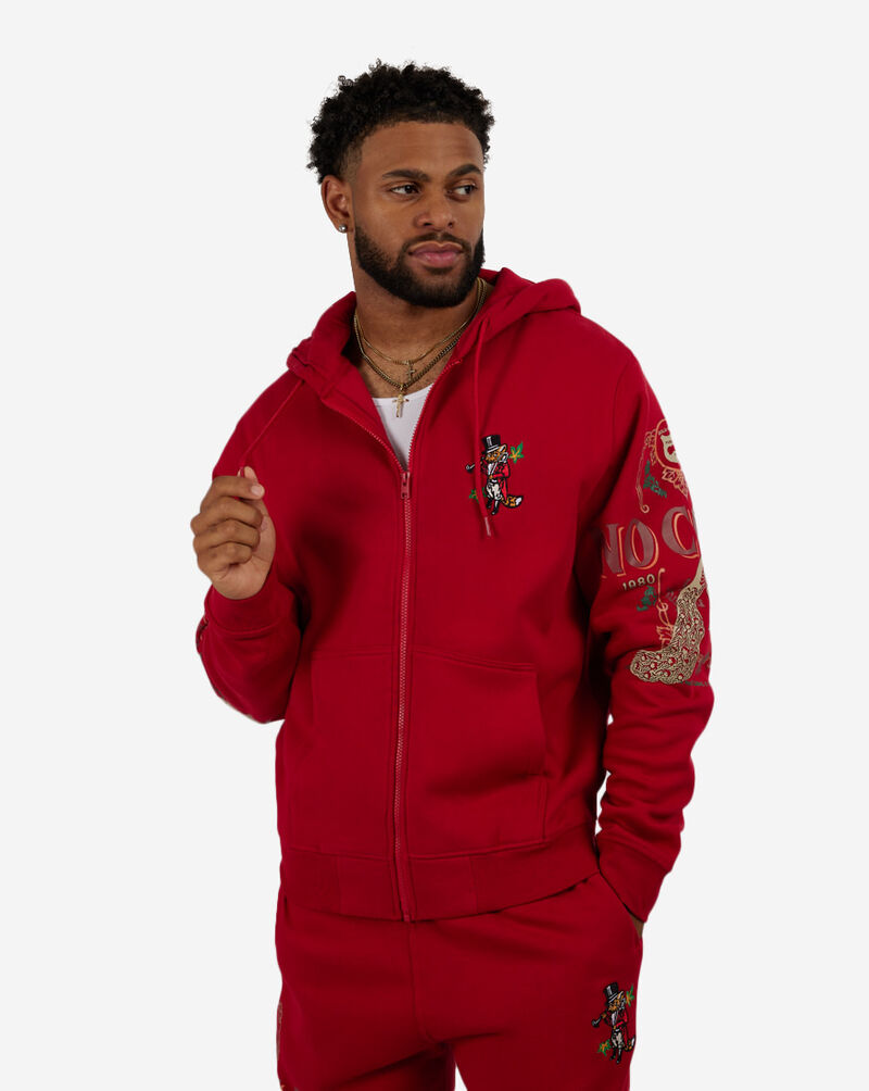 Akoo Apparel Holstein Zip Hoodie 7317310-RED Red 1