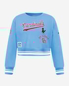 PRO STANDARD Big Girls' St. Louis Cardinals Retro Classic Rib Fleece Crewneck LSCBC315120-UNI Blue 1