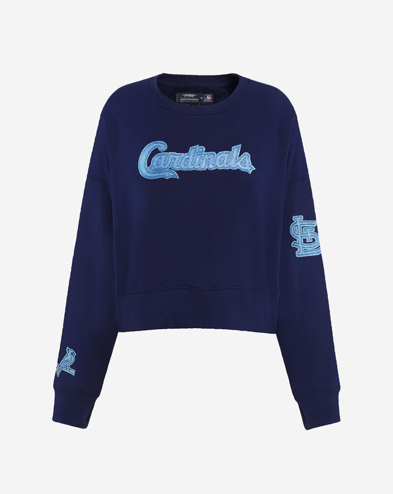 PRO STANDARD St. Louis Cardinals Varsity Blues Fleece Crewneck LSCC39001-MDN Blue 1