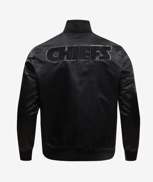 Kansas City Chiefs Triple Black Satin Jacket