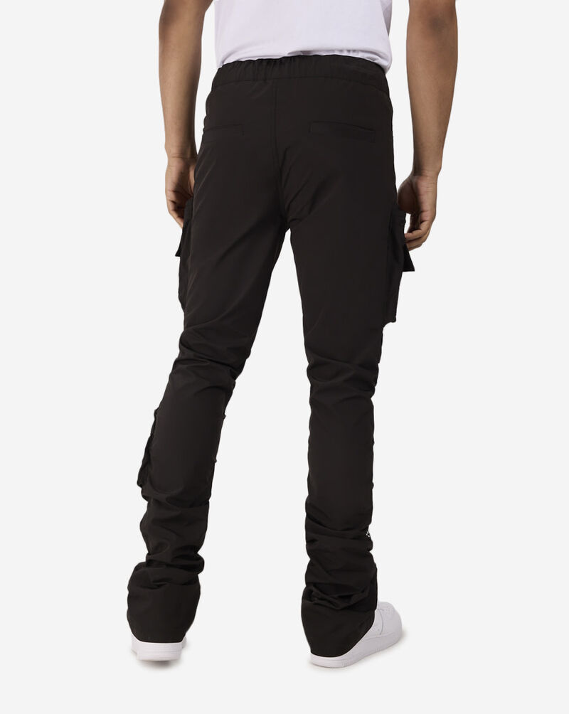 Smoke Rise Stacked Utility Nylon Cargo Pants WP24182SNZ-BLK Black 2