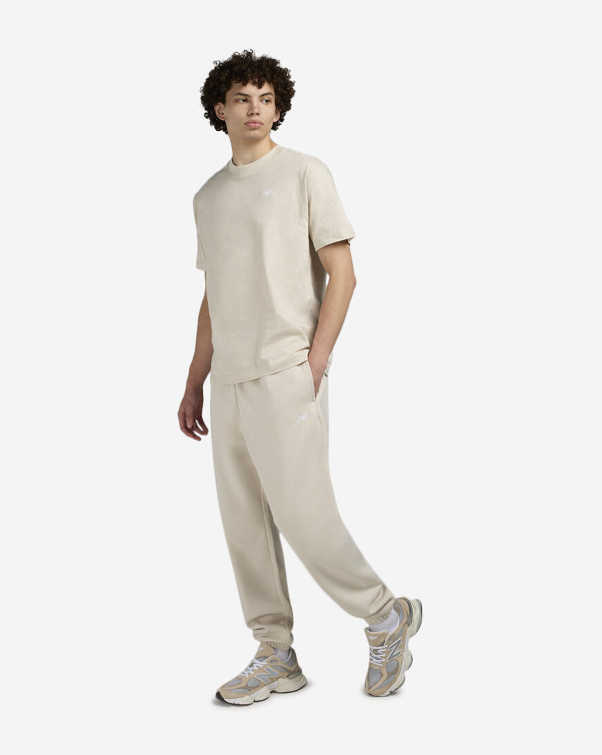 Shop New Balance Sport Essentials Cotton T-Shirt MT41509-TWF cream