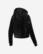 Chicago Bulls Triple Black Velour Full-Zip Pullover Hoodie