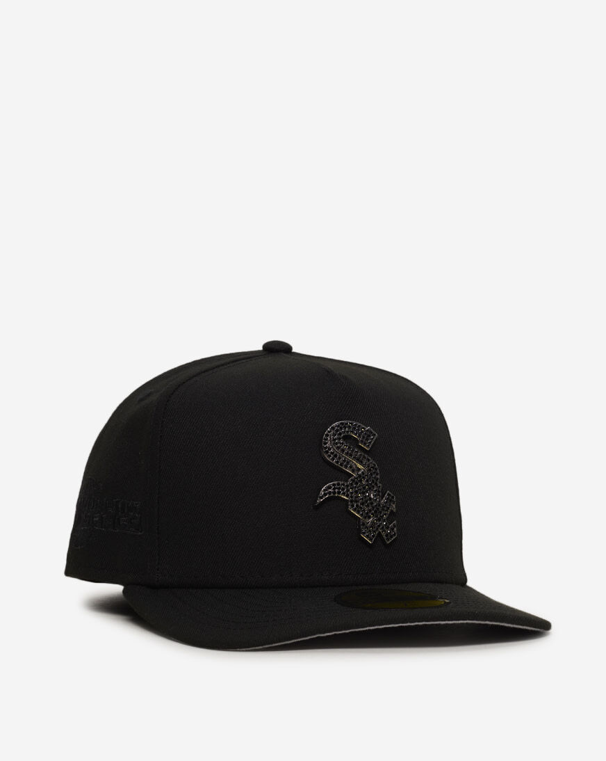 帽子 STONE  LOGO BASEBALL CAP BLACK Shop New Era 59Fifty Chicago White Sox Stone Logo Fitted Hat