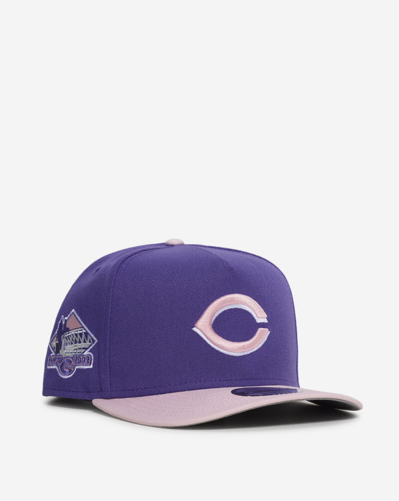 New Era 9Fifty Cincinnati Reds A-Frame Snapback Hat 71011787 Purple 1