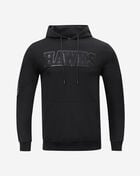 Atlanta Hawks Triple Black Double Knit Pull Over Hoodie