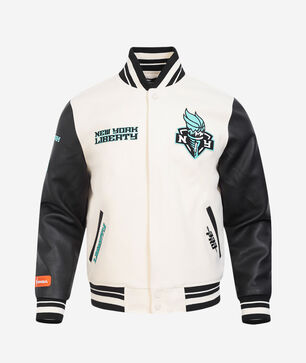 New York Liberty Retro Classic Rib Wool Varsity Jacket