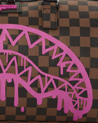Pink Drip Check Duffel Bag