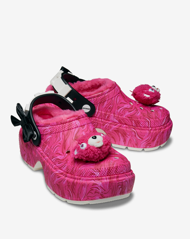 Crocs Stomp Lined Cuddle Fortnite Clog 210497-9DD Pink 2