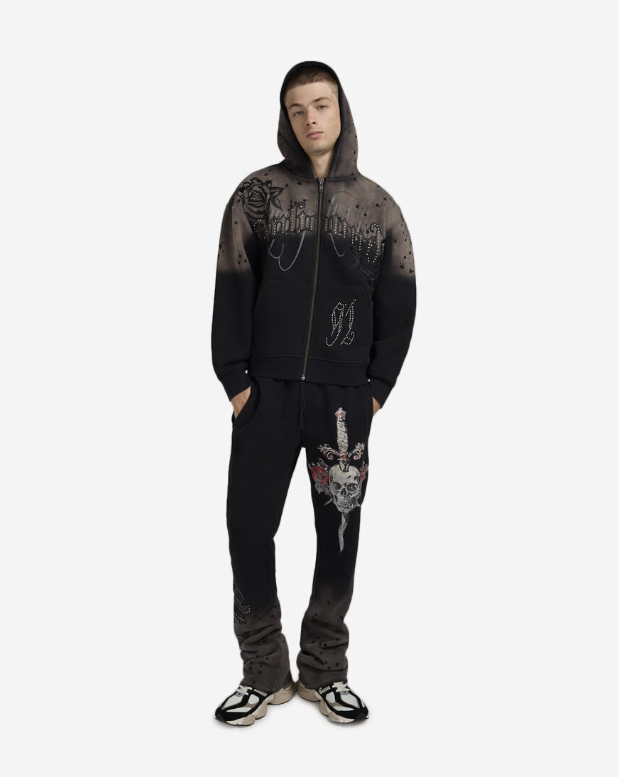 Shop Smoke Rise Legacy Vision Fleece Pants FP25663SNZ-BLK black