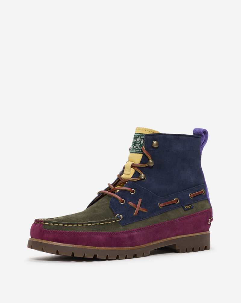 Polo Ralph Lauren Ranger Mid Color-Blocked Suede Boot 812949795001 Multi 2