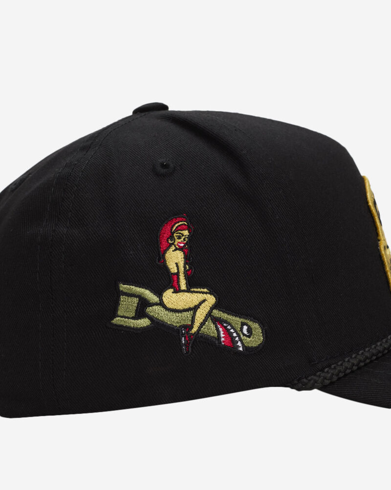 Field Grade Catch Flight Twill Trucker Hat 1005041 Black 2