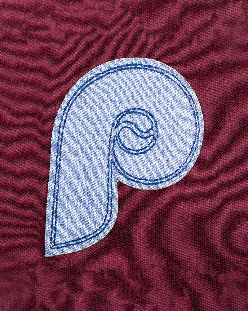 PRO STANDARD Philadelphia Phillies Varsity Blues Fleece Crewneck LPHC39021-WNE Red 4