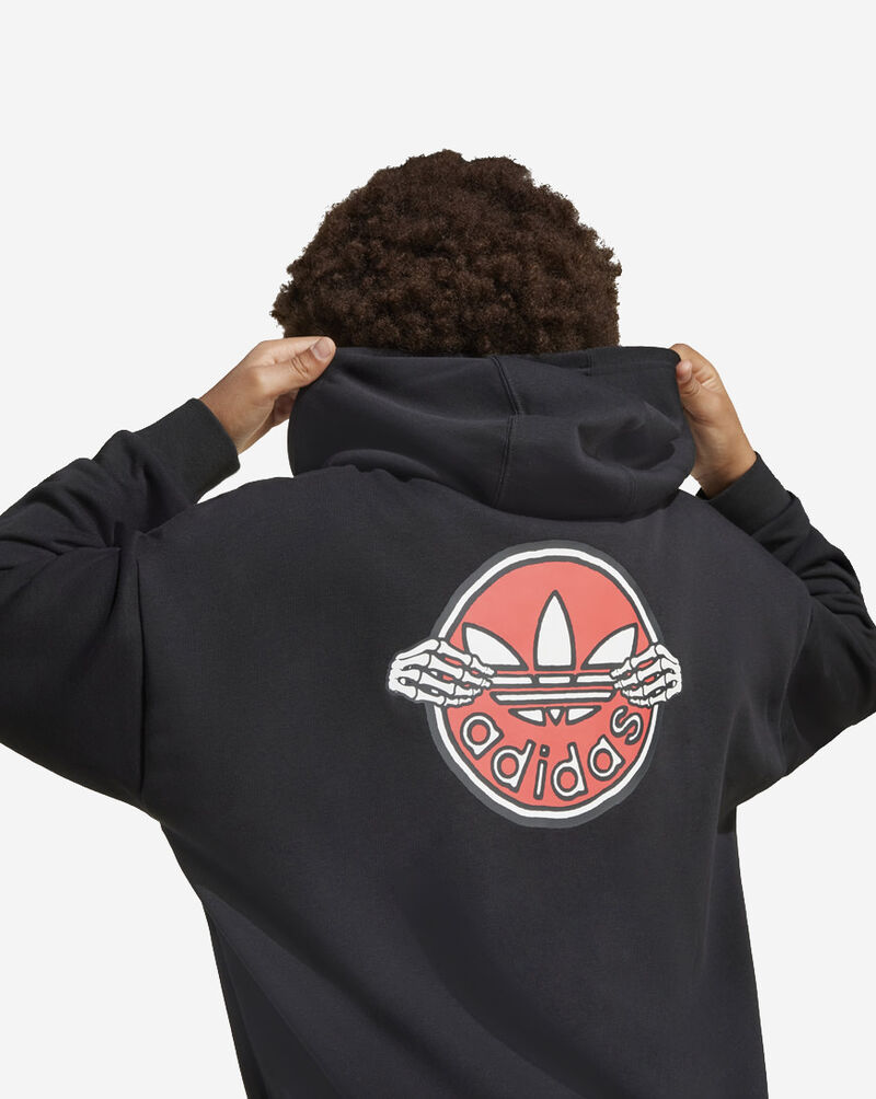 adidas Kids' Skeleton Fleece Hoodie JV5847 Black 3