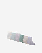 Little Kids' 6PK Ruffle Ankle Socks (5-7)