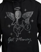 Hasta Muerte Get Money Rhinestone Hoodie HMANGLSTNEHD-BLK Black 3