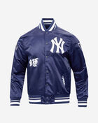New York Yankees Old English Rib Satin Jacket