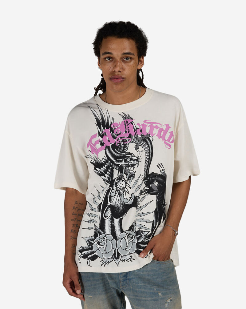 Ed Hardy Panthers Boxy Tee EHM1101105-IVY cream 1
