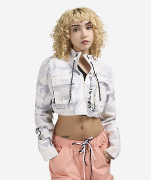 Cropped Nylon Jacket