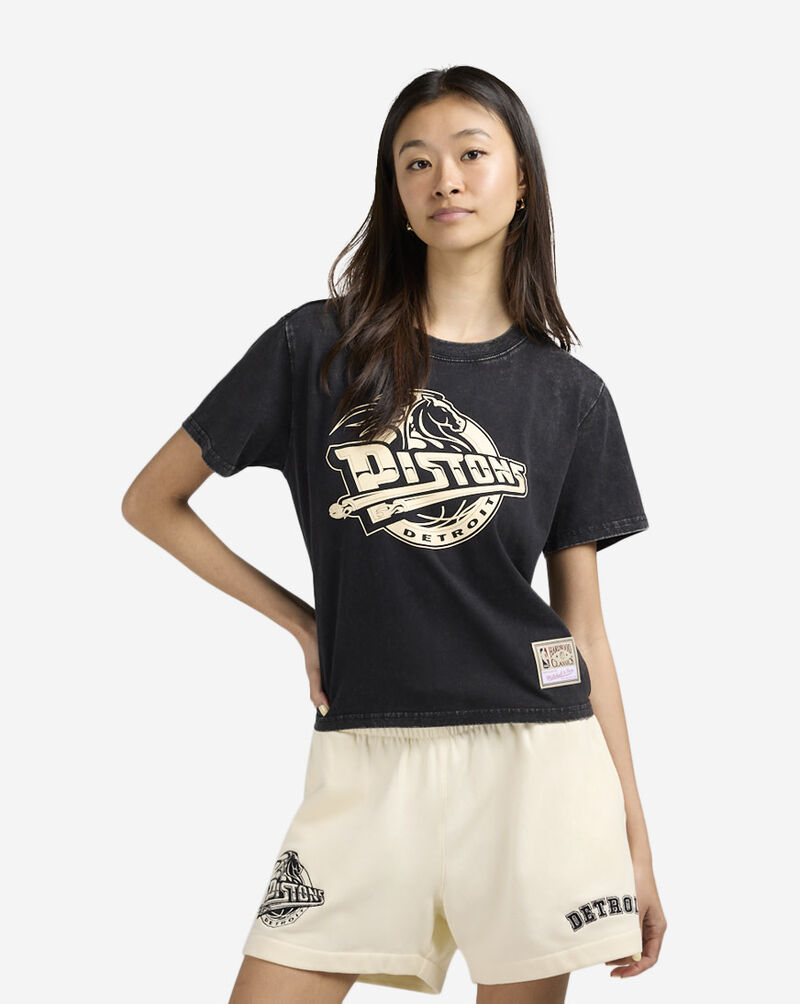 Mitchell  Ness Detroit Pistons Boxy Tee TP8488-DPIBLCK Black 1