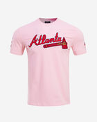 PRO STANDARD Atlanta Braves Classic Chenille Tee LAB131546-PNK Pink 1