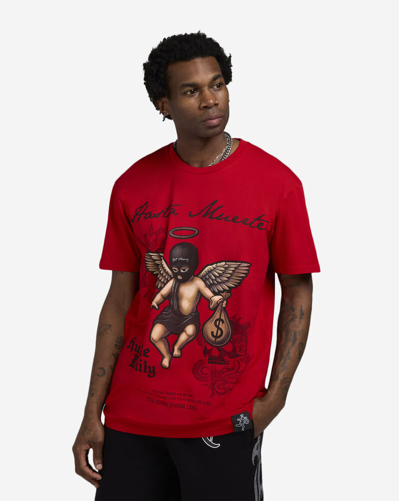 Hasta Muerte HM Shaded Tattoo Tee HMSHADTTOO-RED Red 1