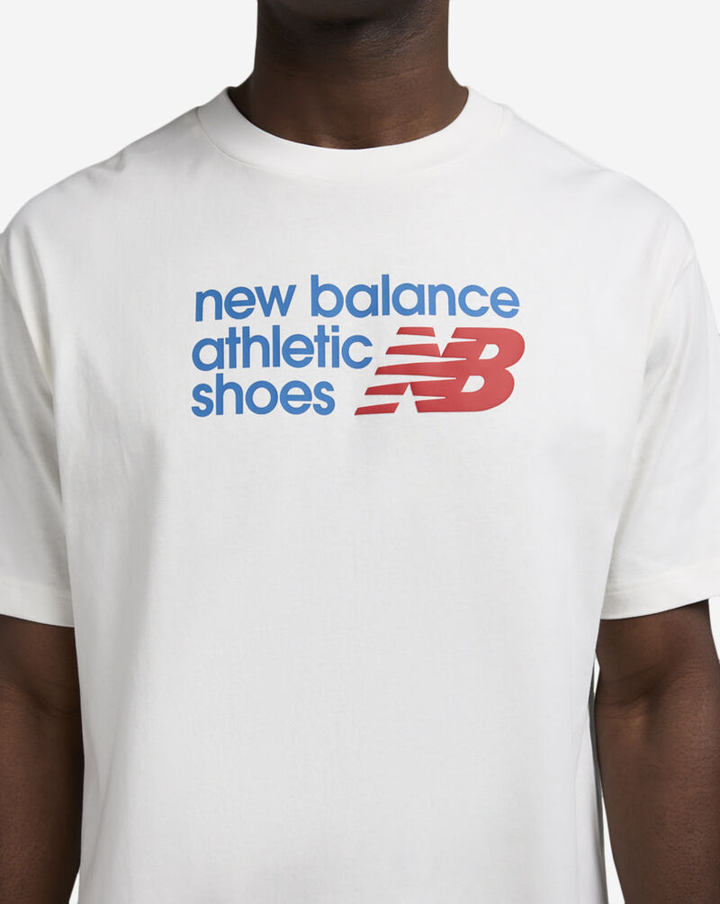 New Balance Athletics Premium Relaxed Chest Logo T-Shirt MT51900-SST White 3