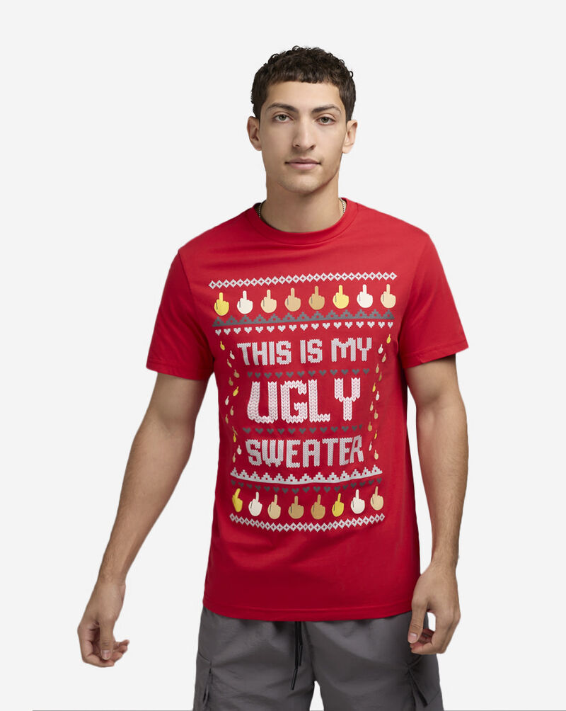 Mister Tee Ugly Sweater Border Tee MTUS263-USRED Red 1