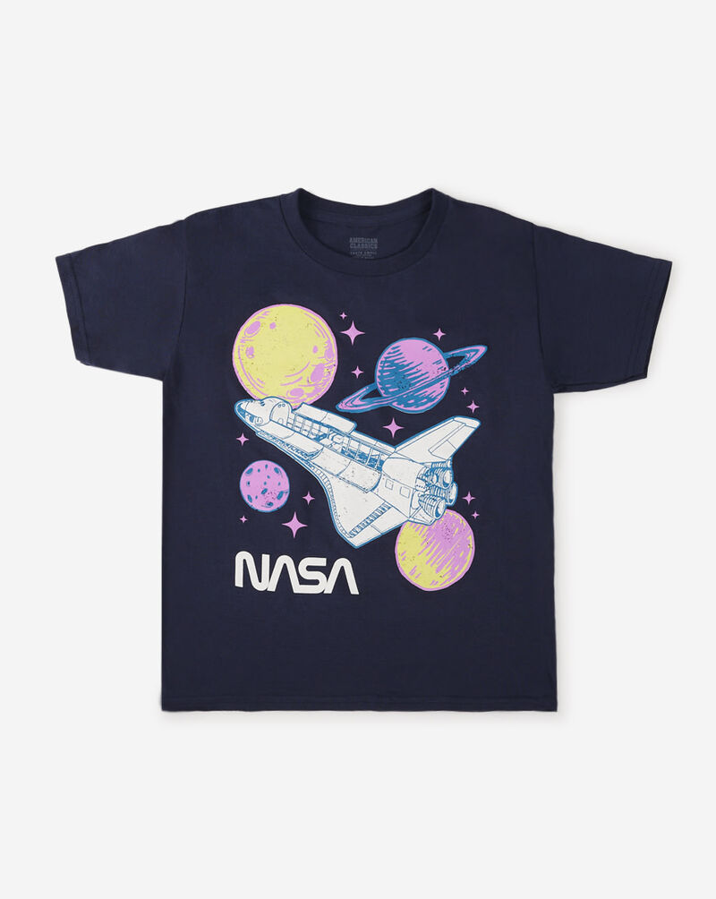 Graphic Tees NASA Tee NASA537 Blue 1