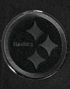 PRO STANDARD Pittsburgh Steelers Triple Black Wool Varsity Jacket FPS6410189-3BK Black 2
