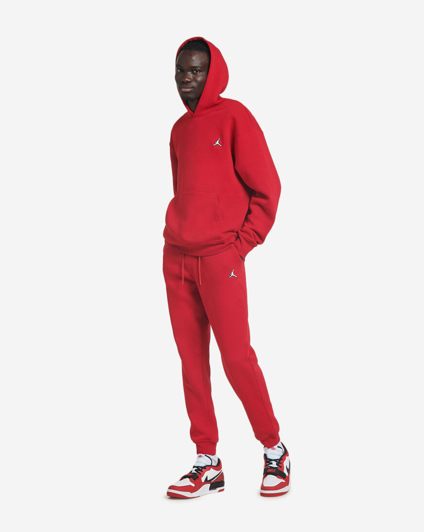 Red jordan pullover hoodie deals