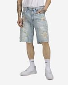 Smoke Rise Tapestry Fashion Skater Jean Shorts JS25214SNZ-BLU Blue 1