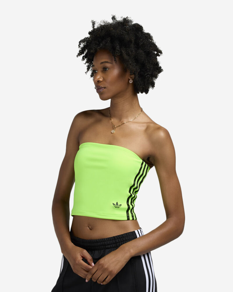 adidas Adicolor 3-Stripes Tube Top JX7719 Green 1