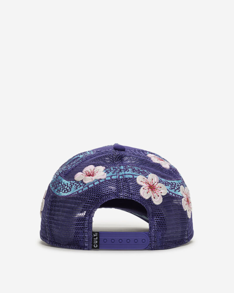 Cult of Individuality Snakes Mesh Back Trucker Hat 626AS-CHS04A Purple 3