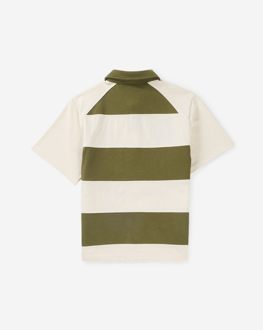 Shop Smoke Rise Kids' Striped Rugby Polo Tee BKT26S469SN