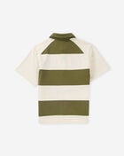 Smoke Rise Kids' Striped Rugby Polo Tee BKT26S469SN-LODENGREEN Green 3
