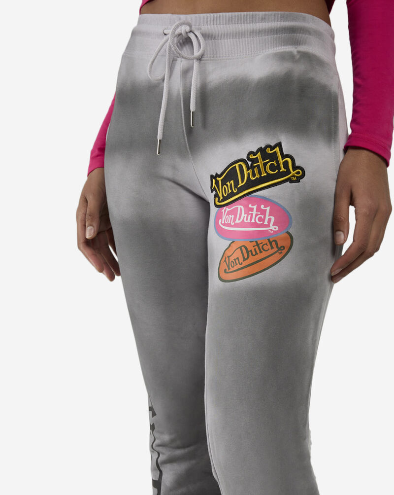 Von Dutch Fleece Patch Wide Leg Pants VND3B0241SN Multi 3