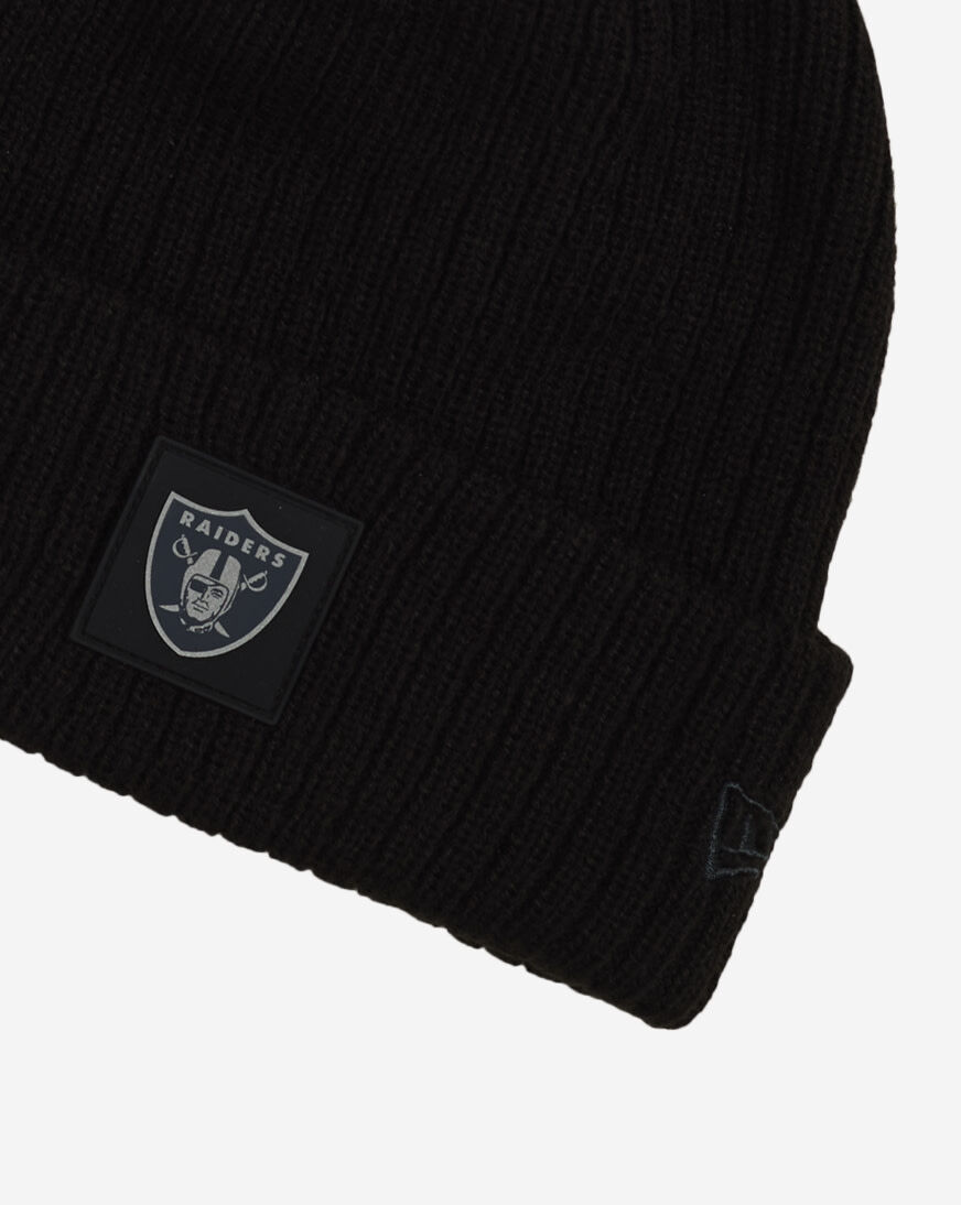 Shop New Era Oakland Raiders Rubberized Knit Beanie 60833854 black