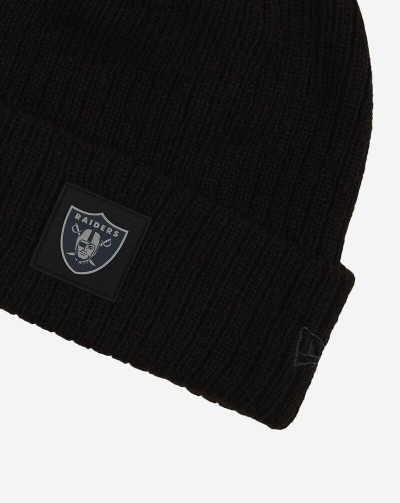 New Era Oakland Raiders Rubberized Knit Beanie 60833854 Black 2