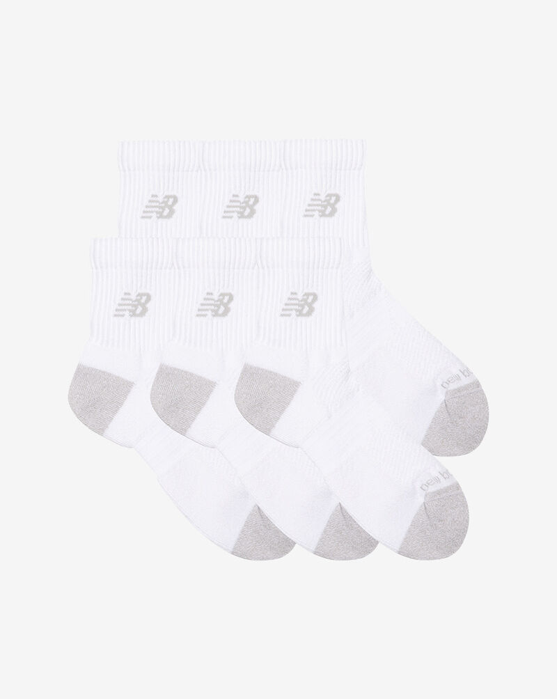 New Balance Active Quarter Socks 6 Pack LAS65202WT White 3