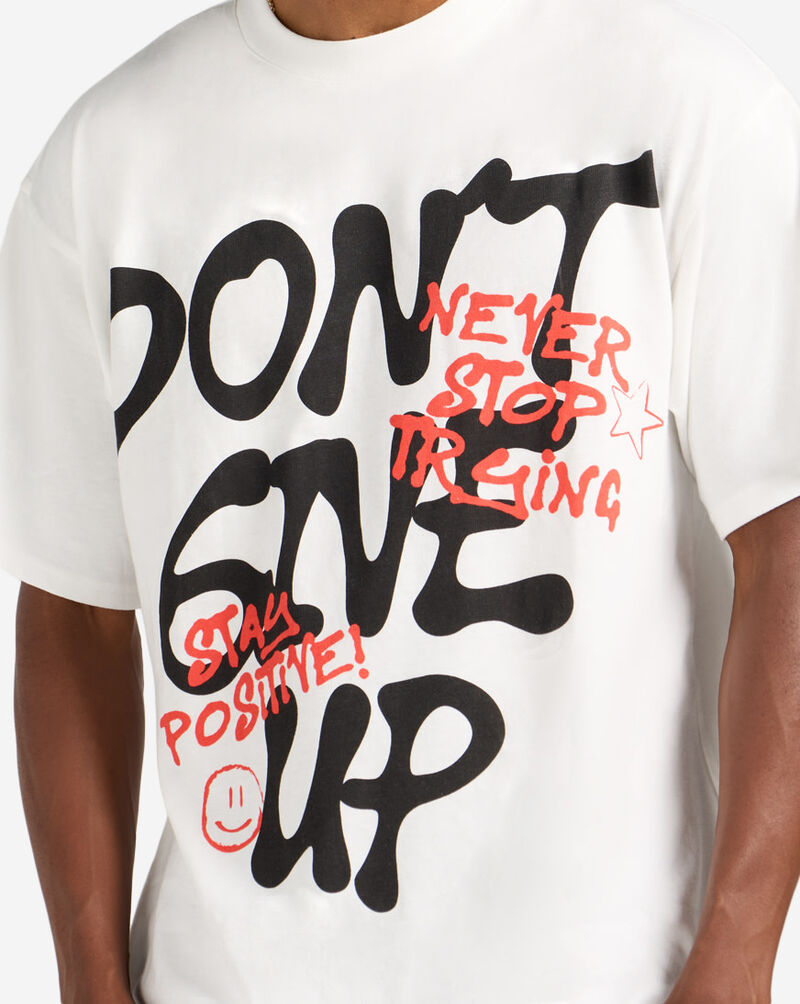 Graphic Tees Don't Give Up Tee FUN3800VX White 3