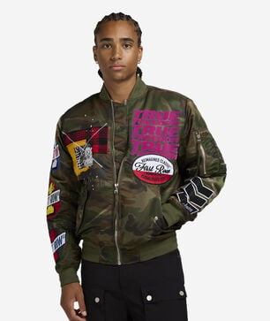 Camo Print Nylon Jacket