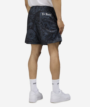 Cobra Flame Mesh Shorts