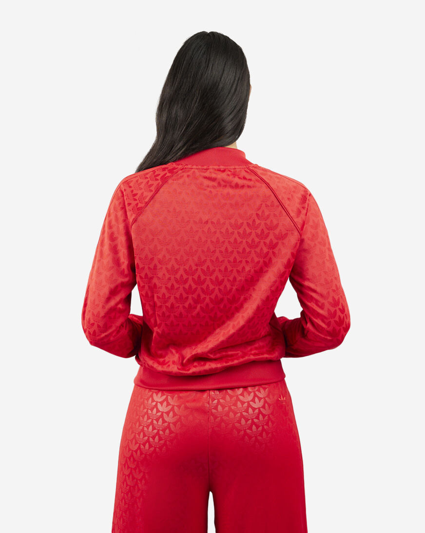 Adidas mesh zip sales up track top