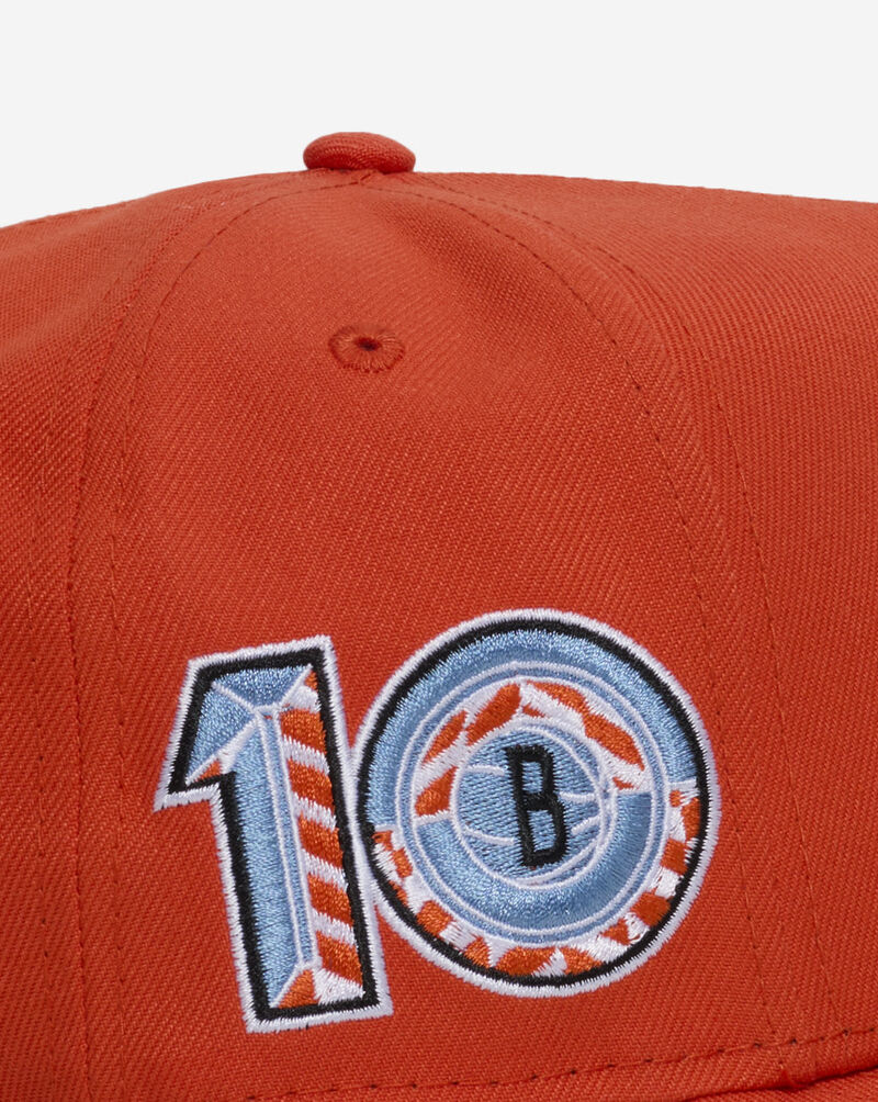 New Era 9Fifty Brooklyn Nets A-Frame Snapback Hat 71012298 Orange 2