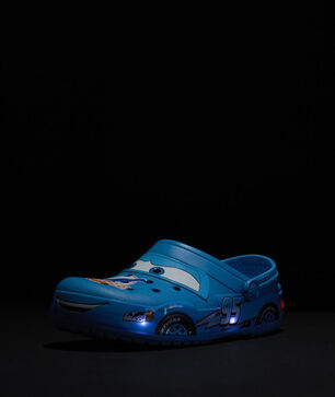 Grade School Lightning McQueen Dinoco Crocband Clog
