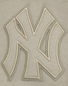 New York Yankees Neutral Drop Shoulder Fleece Pull Over Hoodie