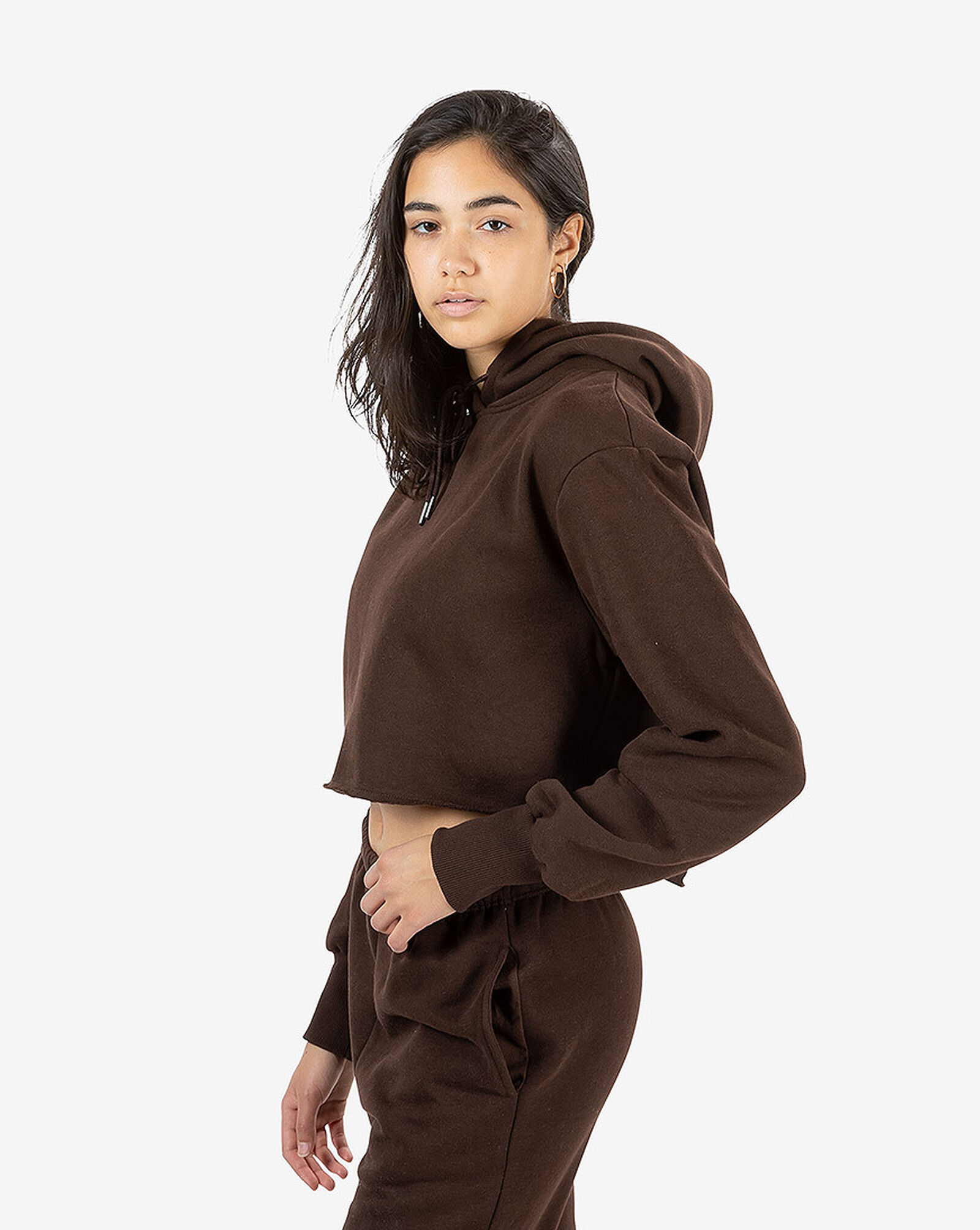 Shop Allure Allure Oversized Cropped Hoodie SH701-CHOCOLATE brown | SNIPES  USA