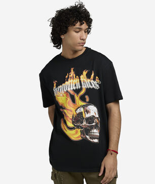 Flaming Skull Tee